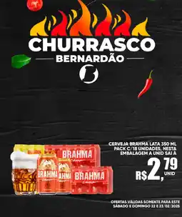 Supermercado Bernardão Cerveja brahma lata oferta