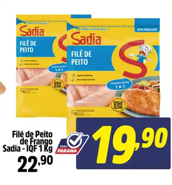 Supermercado Paraná Filé de Peito de Frango Sadia-IQF oferta