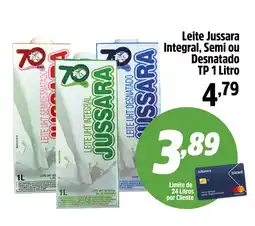 Supermercado Paraná Leite Jussara Integral, Semi ou Desnatado oferta