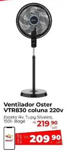 Peruzzo Ventilador Oster VTR830 coluna 220v Exceto Av. Tupy Silveira, oferta