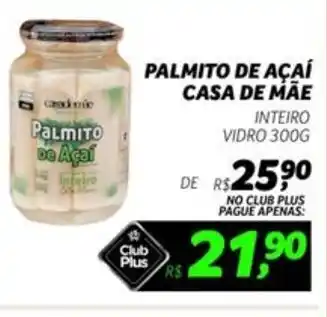 Supermercado Lavapés Palmito de açaí casa de mae inteiro vidro oferta