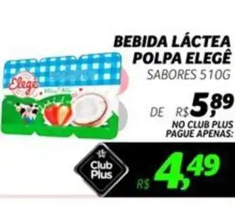 Supermercado Lavapés Bebida láctea polpa elege sabores oferta