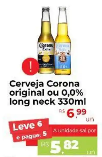 Peruzzo Cerveja Corona original ou 0,0% long neck oferta