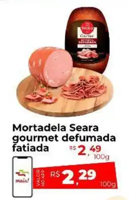 Peruzzo Mortadela Seara gourmet defumada fatiada oferta