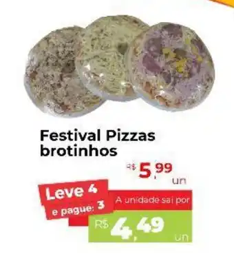 Peruzzo Festival Pizzas brotinhos oferta