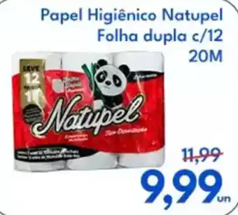 Supermercados Baklizi Papel Higiênico Natupel Folha dupla c/12 20M oferta