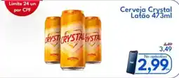 Supermercados Baklizi Cerveja Crystal Latão oferta