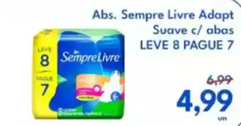 Supermercados Baklizi Abs. Sempre Livre Adapt Suave c/ abas oferta