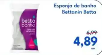 Supermercados Baklizi Esponja de banho Bettanin Betta oferta