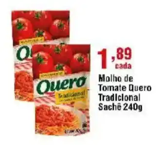 Veran Supermercados Molho de Tomate Quero Tradicional Sachê oferta