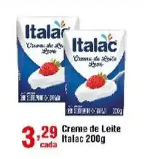 Veran Supermercados Creme de Leite Italac oferta