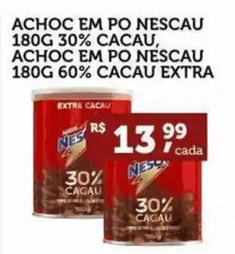 CenterBox Achoc em po nescau 30% cacau, achoc em po nescau 60% cacau extra oferta