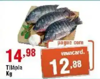 Veran Supermercados Tilápia oferta