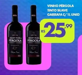 Lourencini Supermercados Vinho pérgola tinto suave garrafa c/ unid oferta