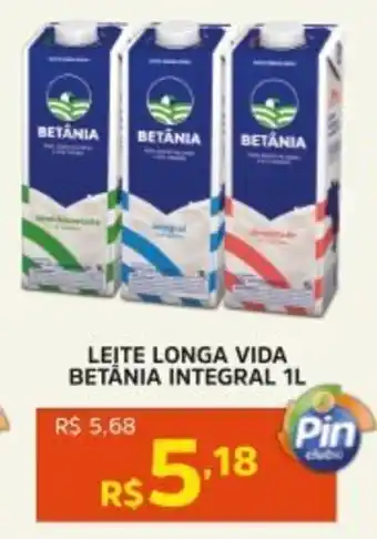 Pinheiro Supermercado Leite longa vida betania integral oferta