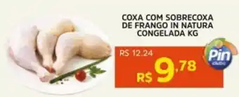 Pinheiro Supermercado Coxa com sobrecoxa de frango in natura congelada oferta