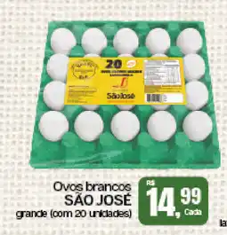 Cometa Supermercados Ovos brancos SÃO JOSÉ grande (com 20 unidades) oferta