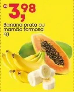 Frangolândia Banana prata ou mamão formosa oferta