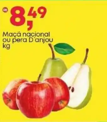 Frangolândia Maçã nacional ou pera D'anjou oferta