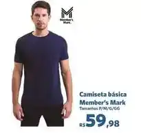 Sam's Club Member's mark - camiseta básica oferta