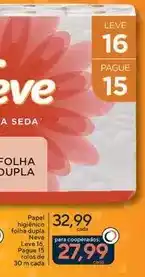 Coop Neve - papel higienico folha dupla oferta