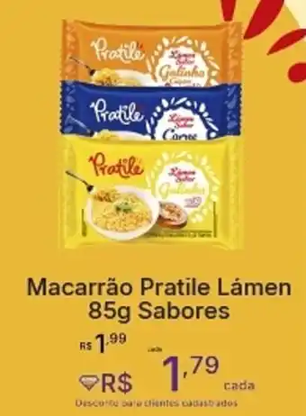 Super Lagoa Macarrão Pratile Lámen Sabores oferta