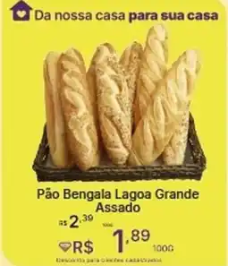 Super Lagoa Pão Bengala Lagoa Grande Assado oferta