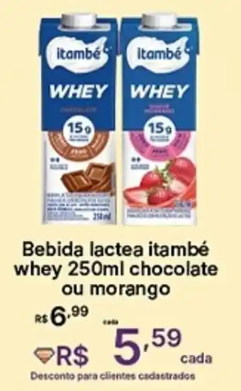 Super Lagoa Bebida lactea itambé whey  chocolate ou morango oferta