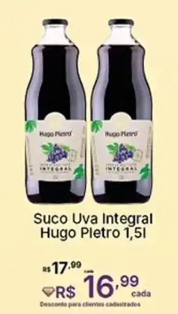 Super Lagoa Suco Uva Integral Hugo Pletro oferta