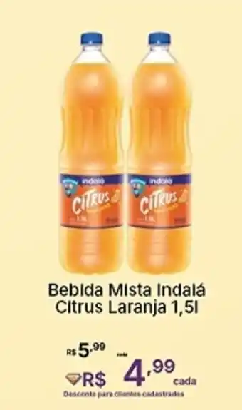 Super Lagoa Bebida Mista Indalá Citrus Laranja oferta