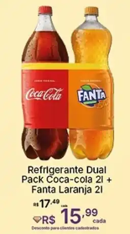 Super Lagoa Refrigerante Dual Pack Coca-cola + Fanta Laranja oferta