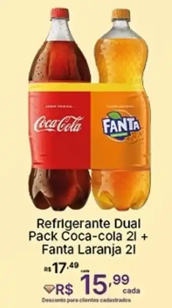 Super Lagoa Refrigerante Dual Pack Coca-cola + Fanta Laranja oferta