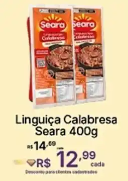 Super Lagoa Linguiça Calabresa Seara oferta