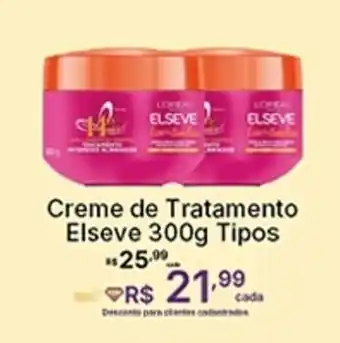 Super Lagoa Creme de Tratamento Elseve Tipos oferta