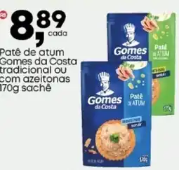 Frangolândia Patê de atum Gomes da Costa tradicional ou com azeitonas sachê oferta