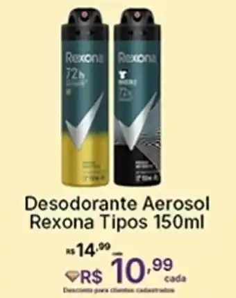 Super Lagoa Desodorante Aerosol Rexona Tipos oferta