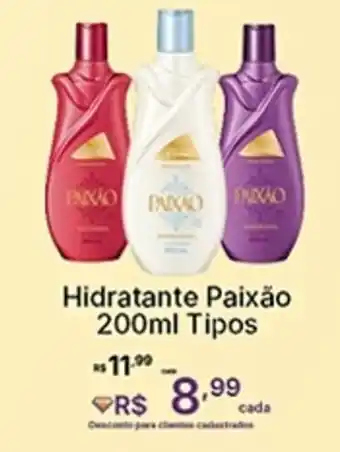 Super Lagoa Hidratante Paixão Tipos oferta