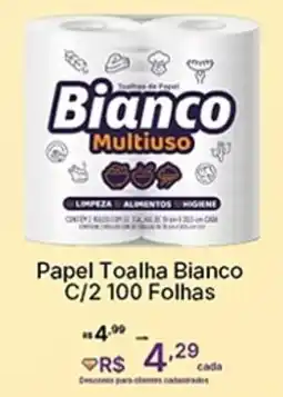 Super Lagoa Papel Toalha Bianco oferta