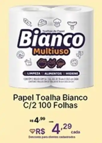 Super Lagoa Papel Toalha Bianco oferta