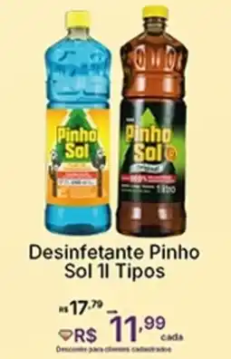 Super Lagoa Desinfetante Pinho Sol Tipos oferta