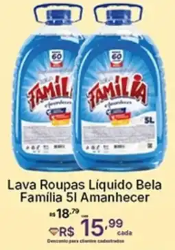 Super Lagoa Lava Roupas Líquido Bela Família  Amanhecer oferta