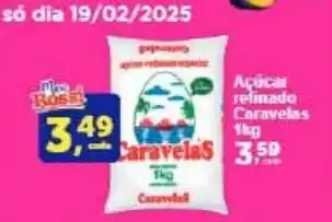 Rossi Supermercado Açúcar refinado Caravelas oferta