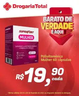 Drogaria Total Polivitamínico Mulher 60 cápsulas oferta