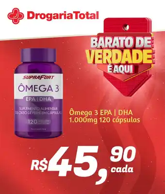 Drogaria Total Ômega 3 EPA | DHA 1.000mg 120 cápsulas oferta