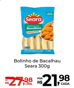 Super Luna Bolinho de Bacalhau Seara oferta