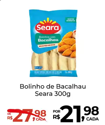 Super Luna Bolinho de Bacalhau Seara oferta