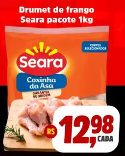 Sj Supermercados Drumet de frango Seara pacote oferta