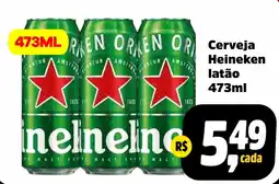 Sj Supermercados Cerveja Heineken latão oferta