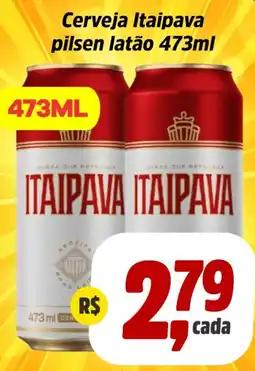 Sj Supermercados Cerveja Itaipava pilsen latão oferta