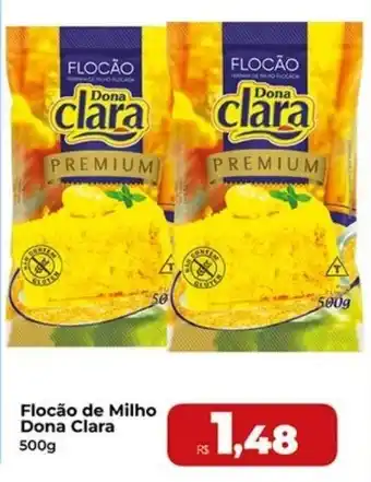 Rebouças Supermercados Flocão de Milho Dona Clara oferta